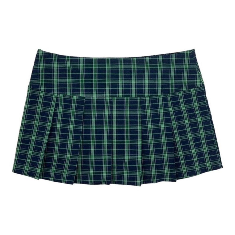 COPY - BP green plaid mini skirt plus size (2x)